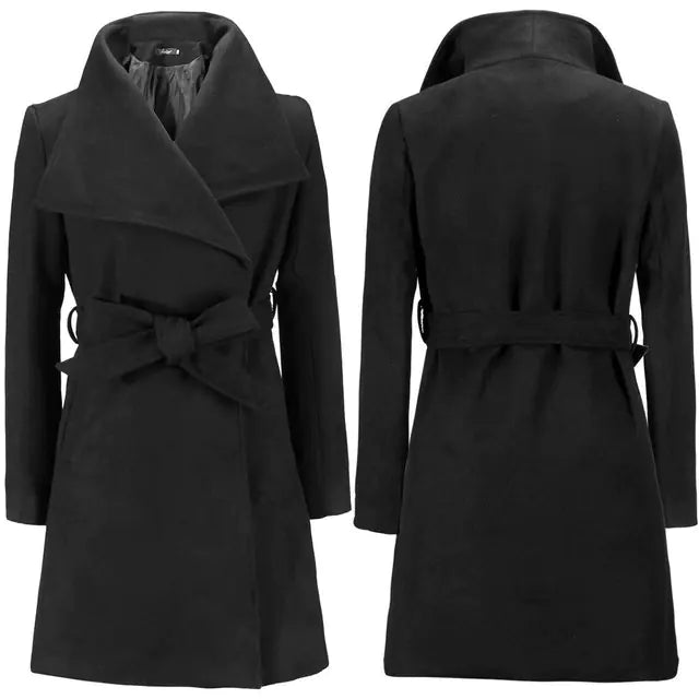 Wool coat for autumn and winter