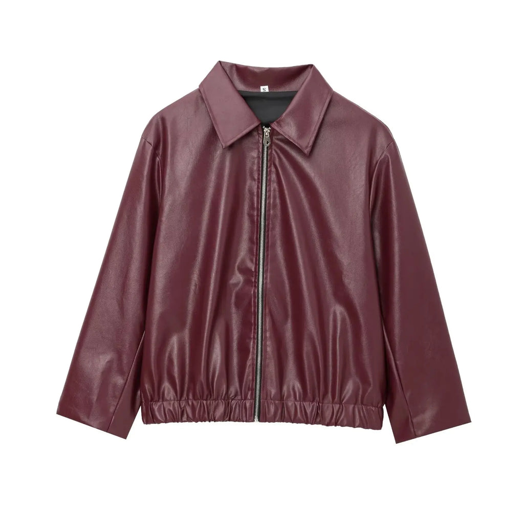 Synthetic Leather Jacket